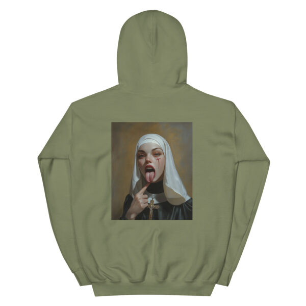 Unisex Rebellious Nun Hoodie - Image 3